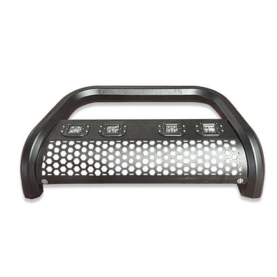 Dongsui 4x4 Otomotiv Parça Kamyonet Paslanmaz Çelik Ön Tampon Bull Bar Şerit Işıklarla Hilux Ranger D-max İçin