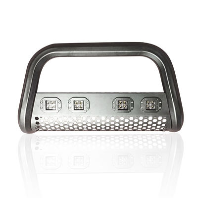 Dongsui 4x4 Otomotiv Parça Kamyonet Paslanmaz Çelik Ön Tampon Bull Bar Şerit Işıklarla Hilux Ranger D-max İçin
