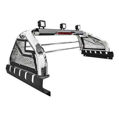 Off Road Özelleştirilmiş Paslanmaz Çelik Spor Takla Barı Hilux Revo İçin LED Işıklarla Araba Aksesuarları