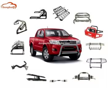 Dongsui Orijinal Fabrika Güçlü Pikap Kamyon Ön Boğa Bar Çakma Geyik Korumaları Toyota Hilux Vigo Revo Rocco Nissan NP300 Navara Isuzu Mitsubishi Volkswagen Ford F150 Raptor Ranger