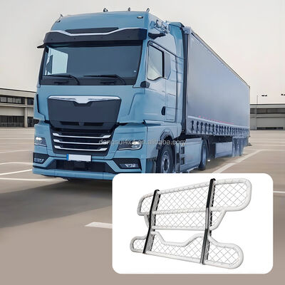 304 Paslanmaz Çelik İki katmanlı yuvarlak boru ön tampon For Volvo kamyonları için özelleştirilebilir boyutlarla geyik koruyucu