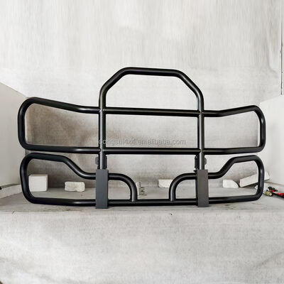 304 Paslanmaz Çelik Üç Katmanlı Yuvarlak Tüp Ön Bumper Geyik Koruyucusu Özelleştirilebilir Boyutlarla