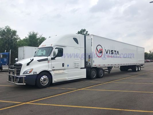 Freightliner Cascadia için 304 Paslanmaz Çelik Kamyon Deer Guard Gümüş Renk