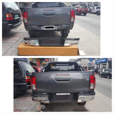 Siyah Krom Araba Arka Tampon Koruyucu 218 * 24 * 17 cm Için Hilux Vigo 2004-2015