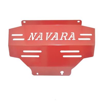 4X4 Çelik Altında Guard Kamyon Skid Plaka Nissan Navara Kırmızı Motor Koruma Kapağı Için