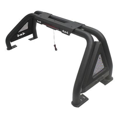 Toz Boya Toyota Hilux Roll Bar Mat Yüzey Çelik, Fren LED Işıklı