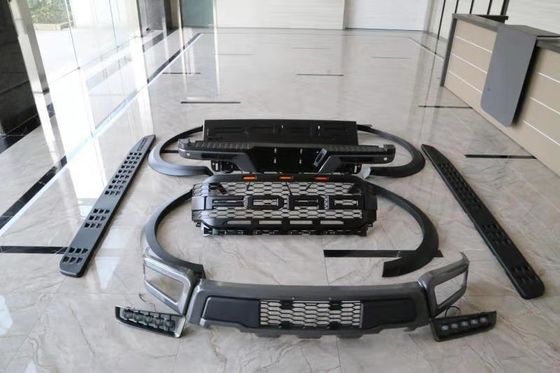 ABS Plastik Yüz Germe Gövde Kiti Çelik Ön Tampon Ön Izgara F150 2021