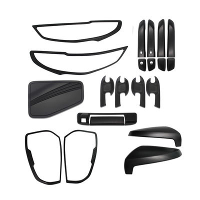 Mazda BT50 2021 için Siyah Krom Tam Set 4x4 Pick Up Araba Kılıfı Aksesuarları