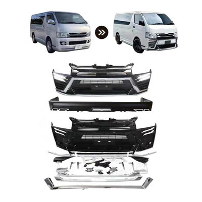 Toyota Hiace 2010 için OEM Üretici Toptan Ön Arka Tampon Araç Gövde Kiti Dönüşüm Facelift Wildbody Kiti